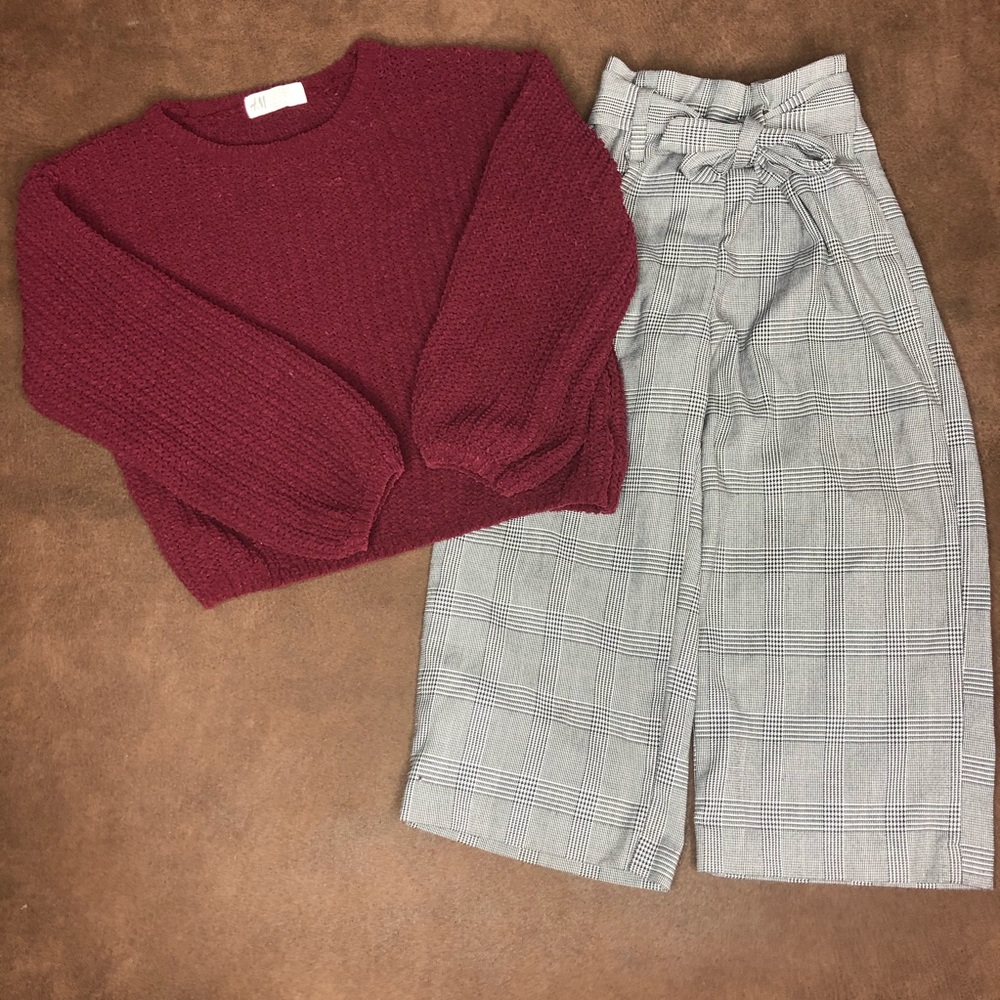 H&M Sweater and Pant Set Size 6-8Y
